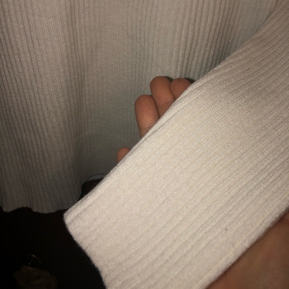 SHEIN 2X Plus Turtleneck Slim Fit White Sweater - Picture 4 of 5